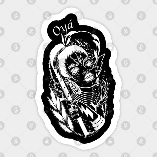 Oya Orisha Sticker by tracydixon